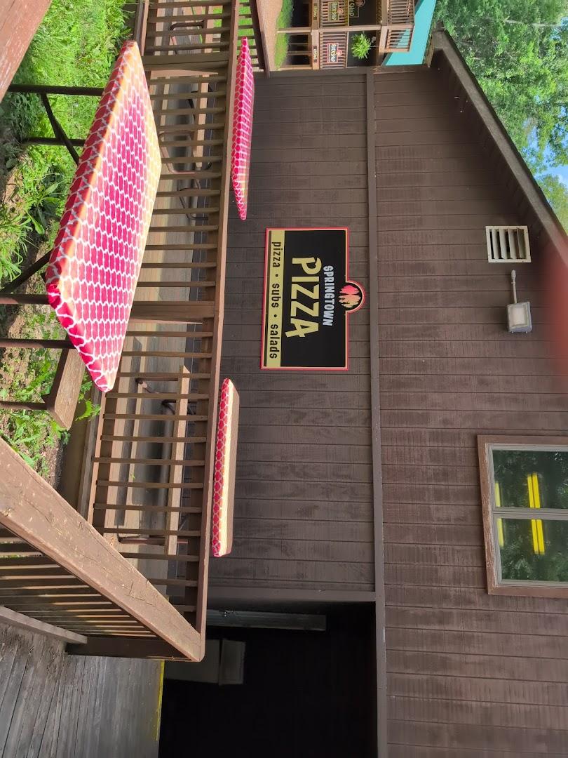 Springtown Pizza at Marengo Cave Menu